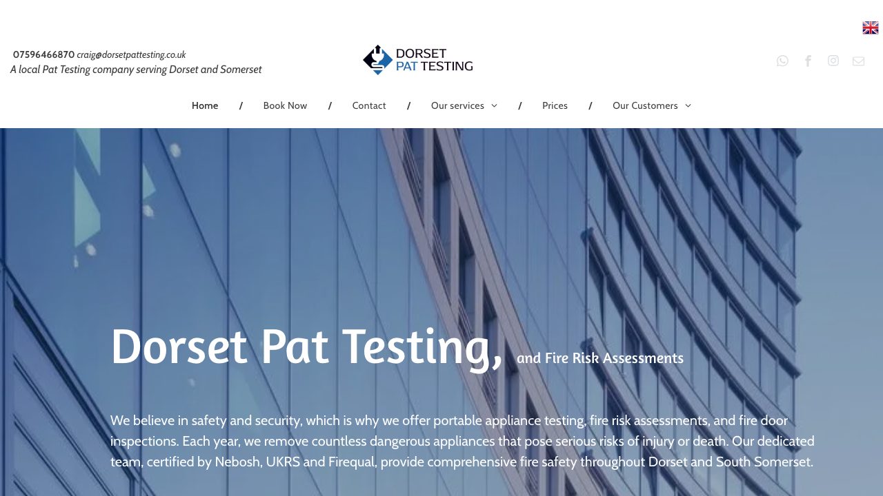 Dorset Pat Testing website