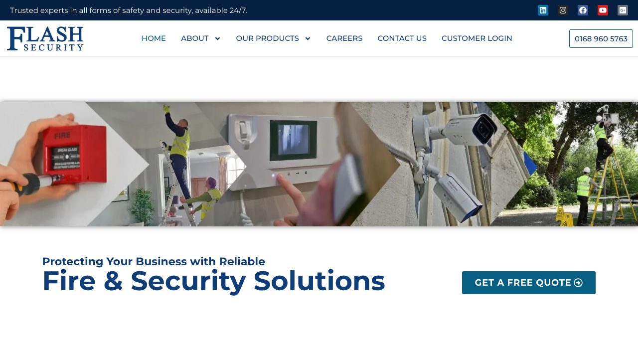 Flash Security Ltd website
