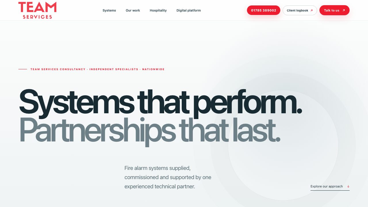 Team Services Consultancy website
