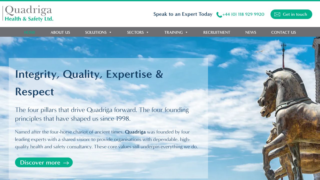 Quadriga Health & Safety Ltd website