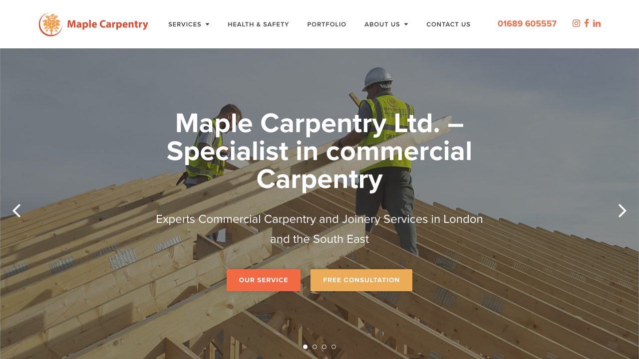 Maple Carpentry (UK) Ltd website