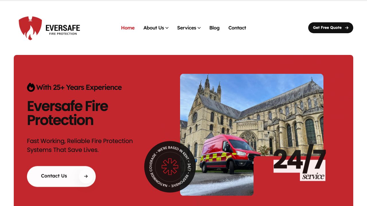 Eversafe Fire Protection Ltd website
