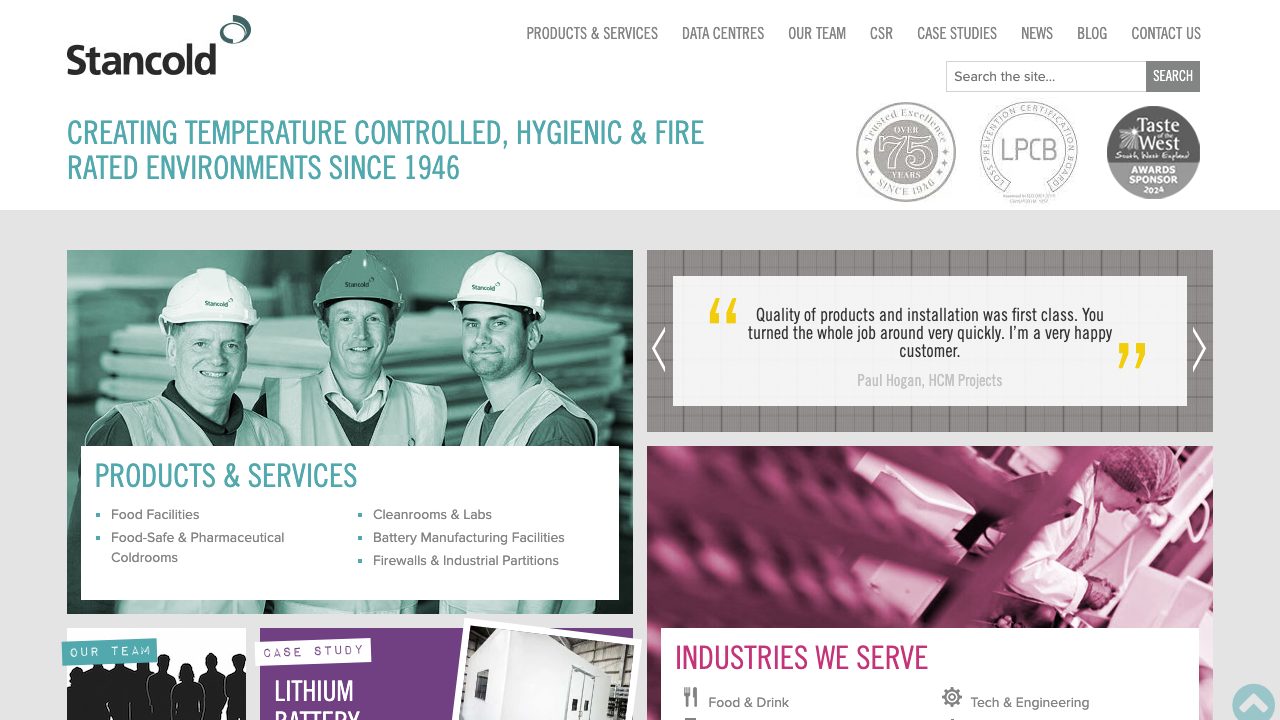Stancold website