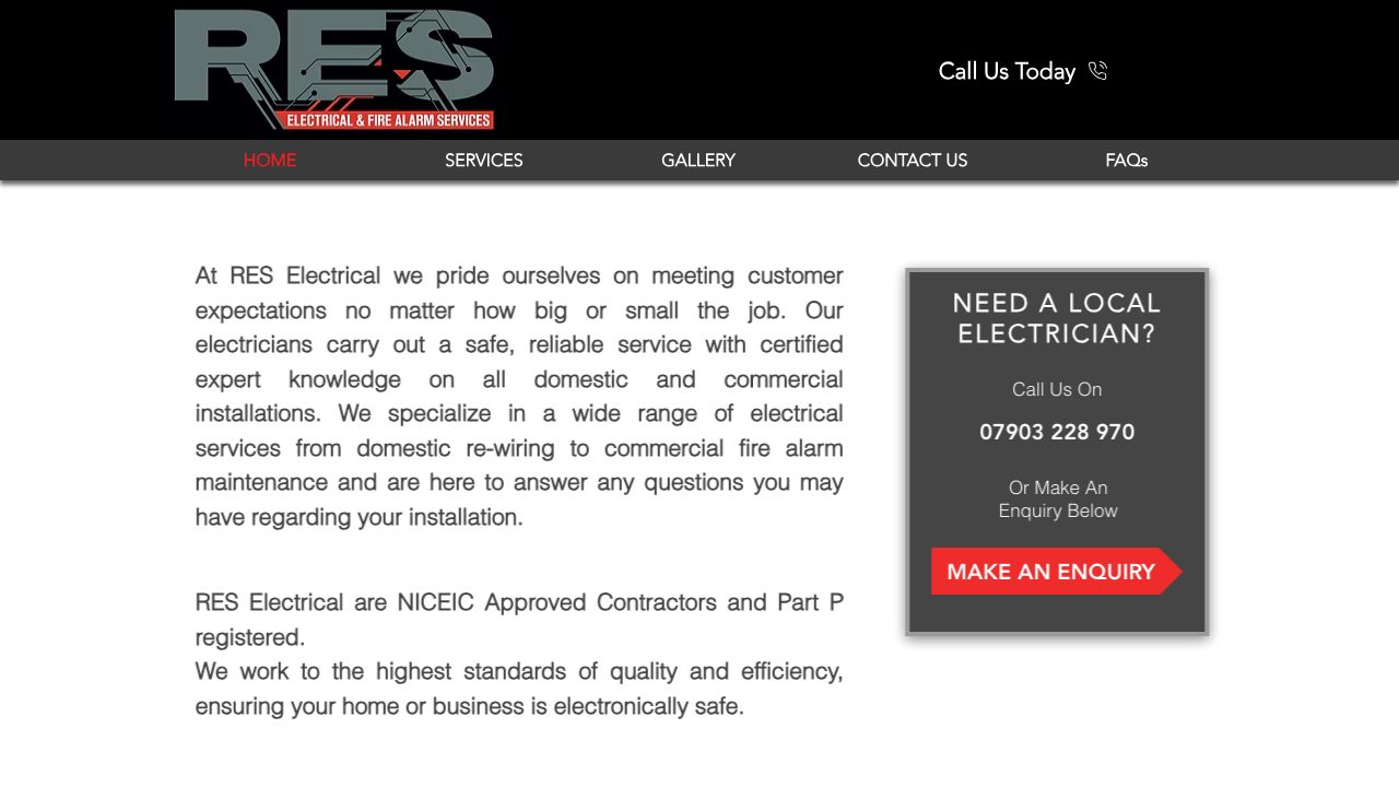 Selectrical (Electrical Engineers & Contractors) Ltd website