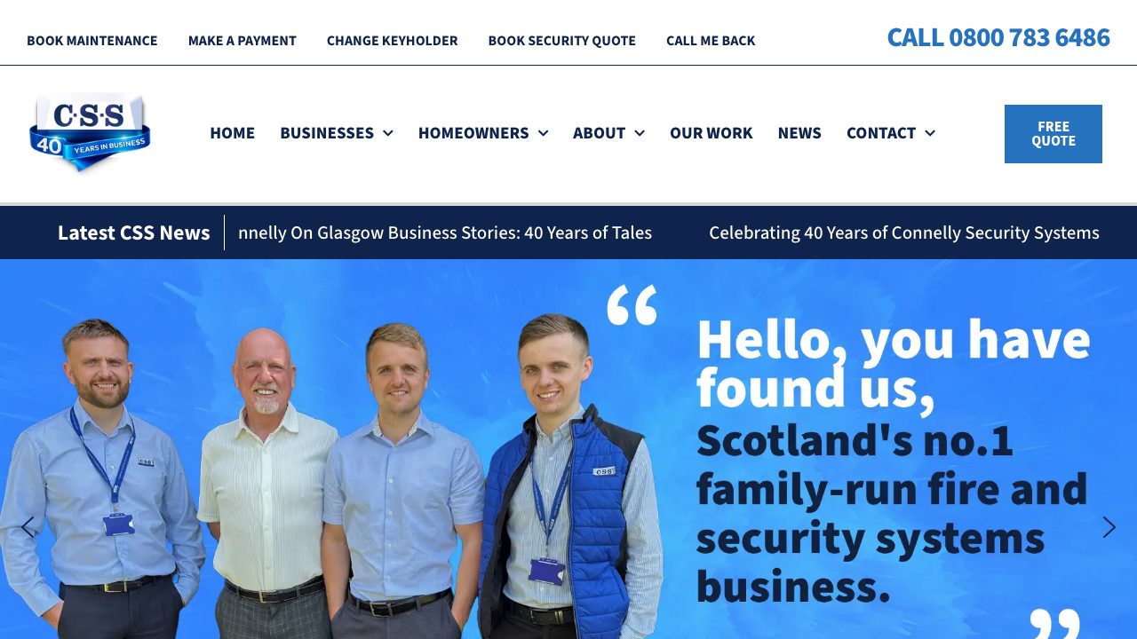Connelly Security Systems Ltd website