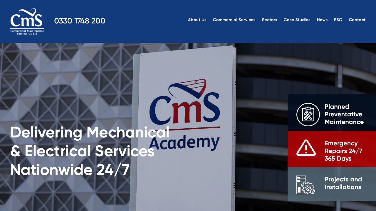 Commercial Maintenance Services UK Ltd website