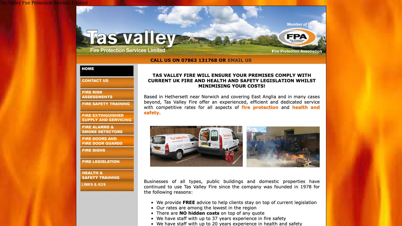 Fire Safety Estimating & Design Services Ltd website