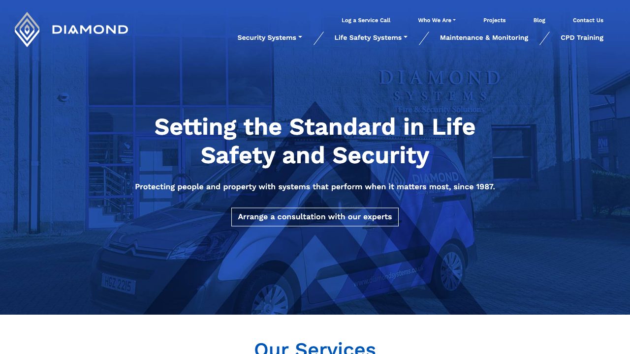 Diamond Electronic Systems Ltd website