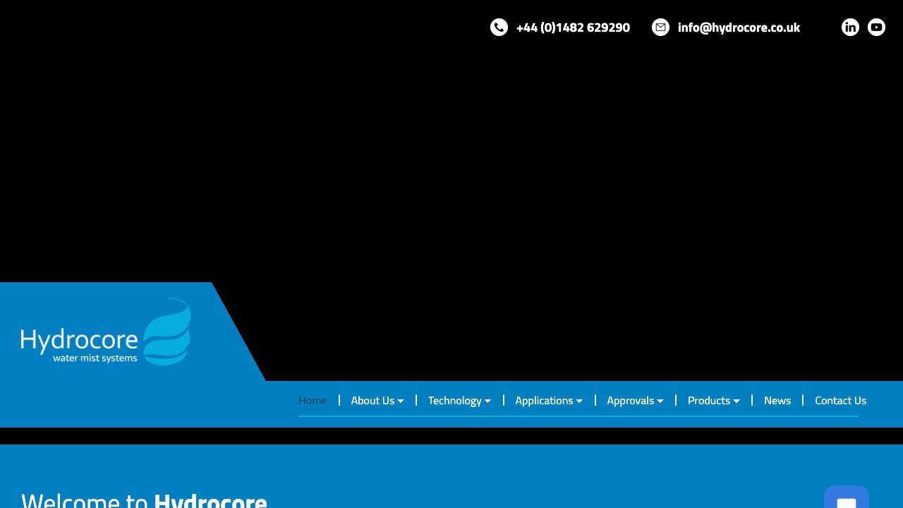 Hydrocore Ltd website