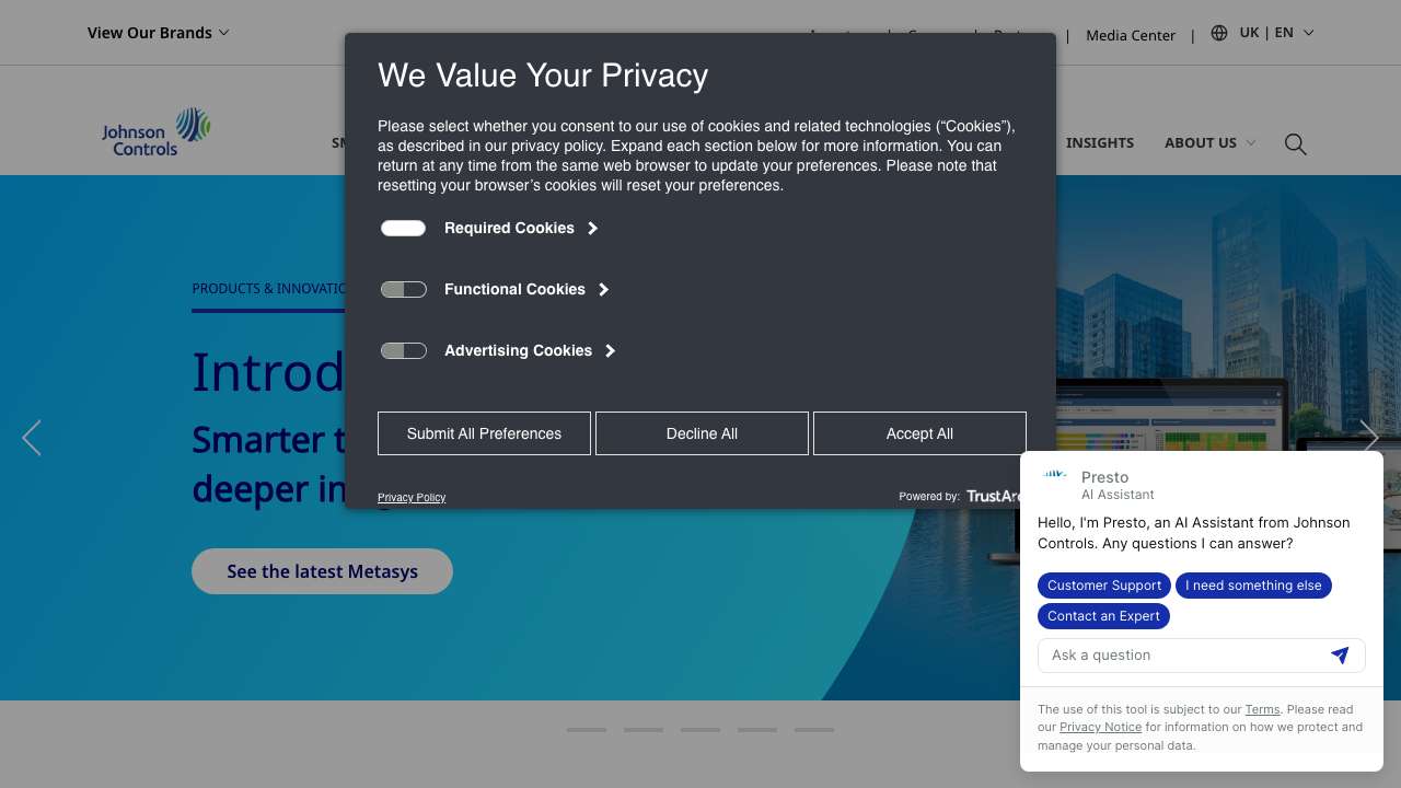 Johnson Controls T/A Tyco Fire & Integrated Solutions UK