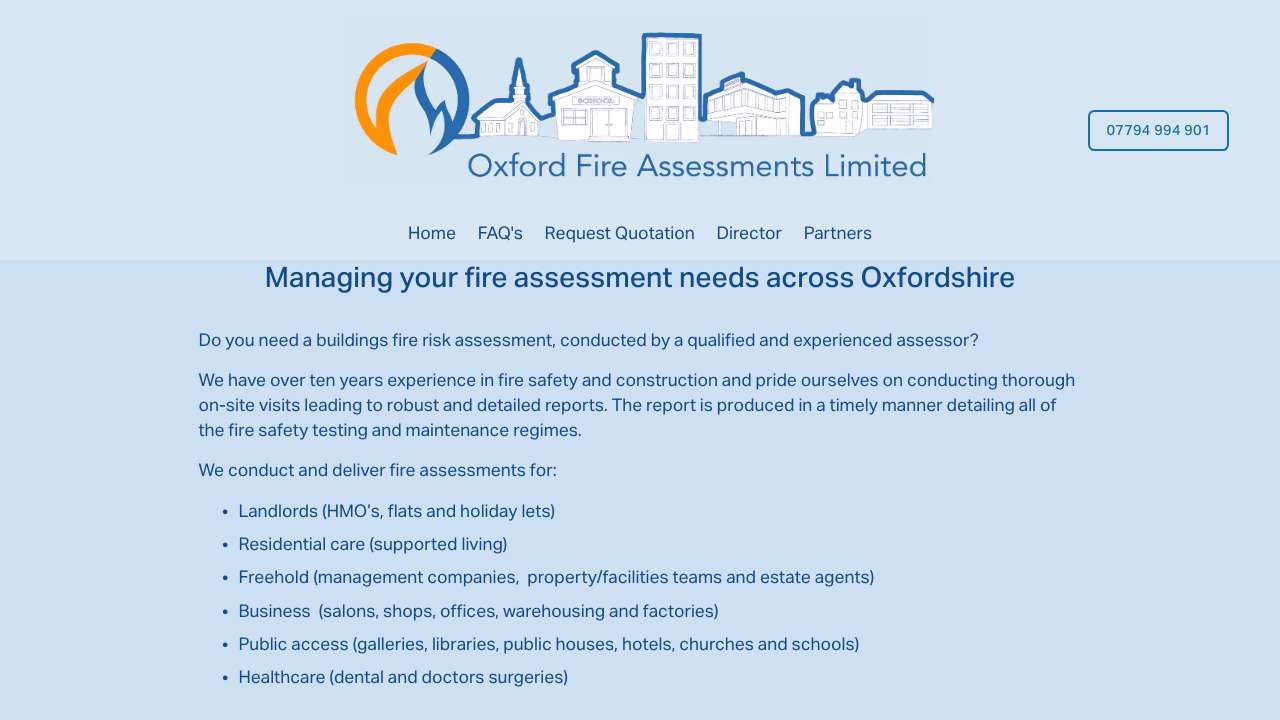 Oxford Fire Assessments Ltd