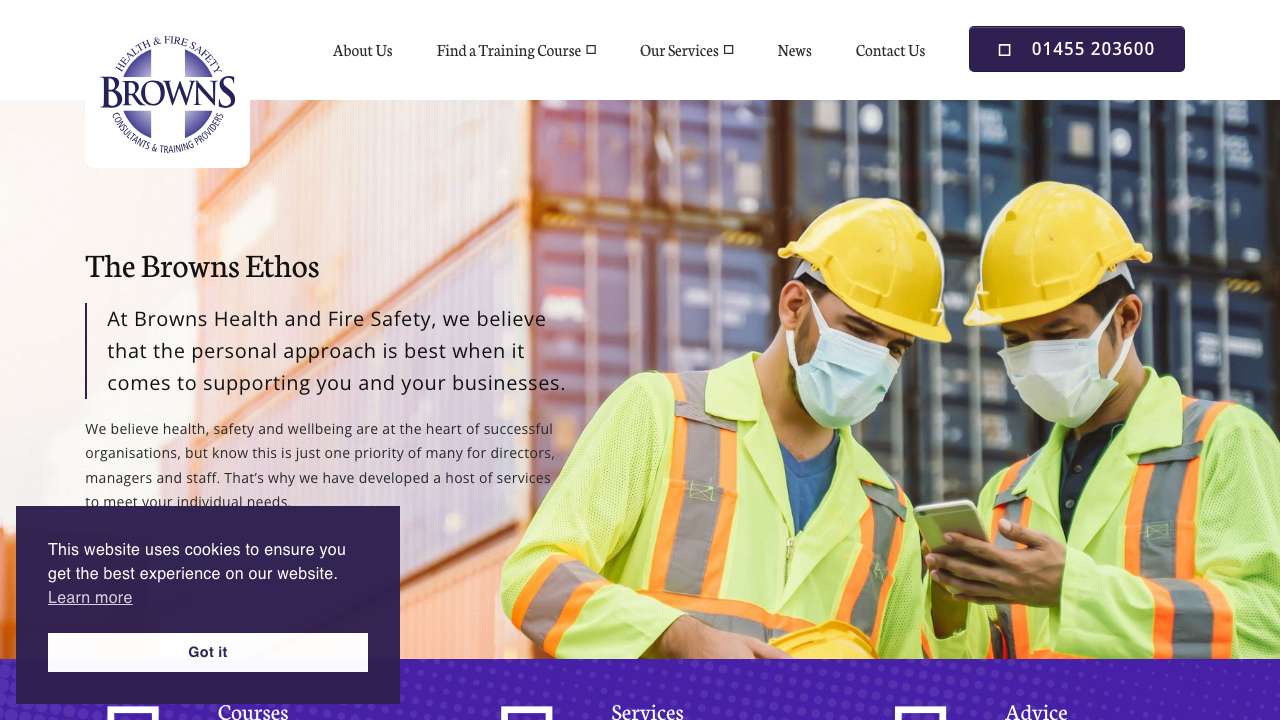 Browns Health and Fire Safety