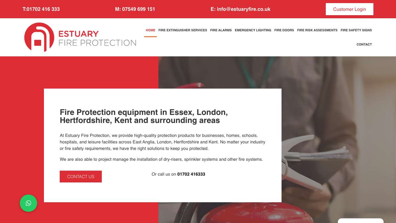 Estuary fire protection