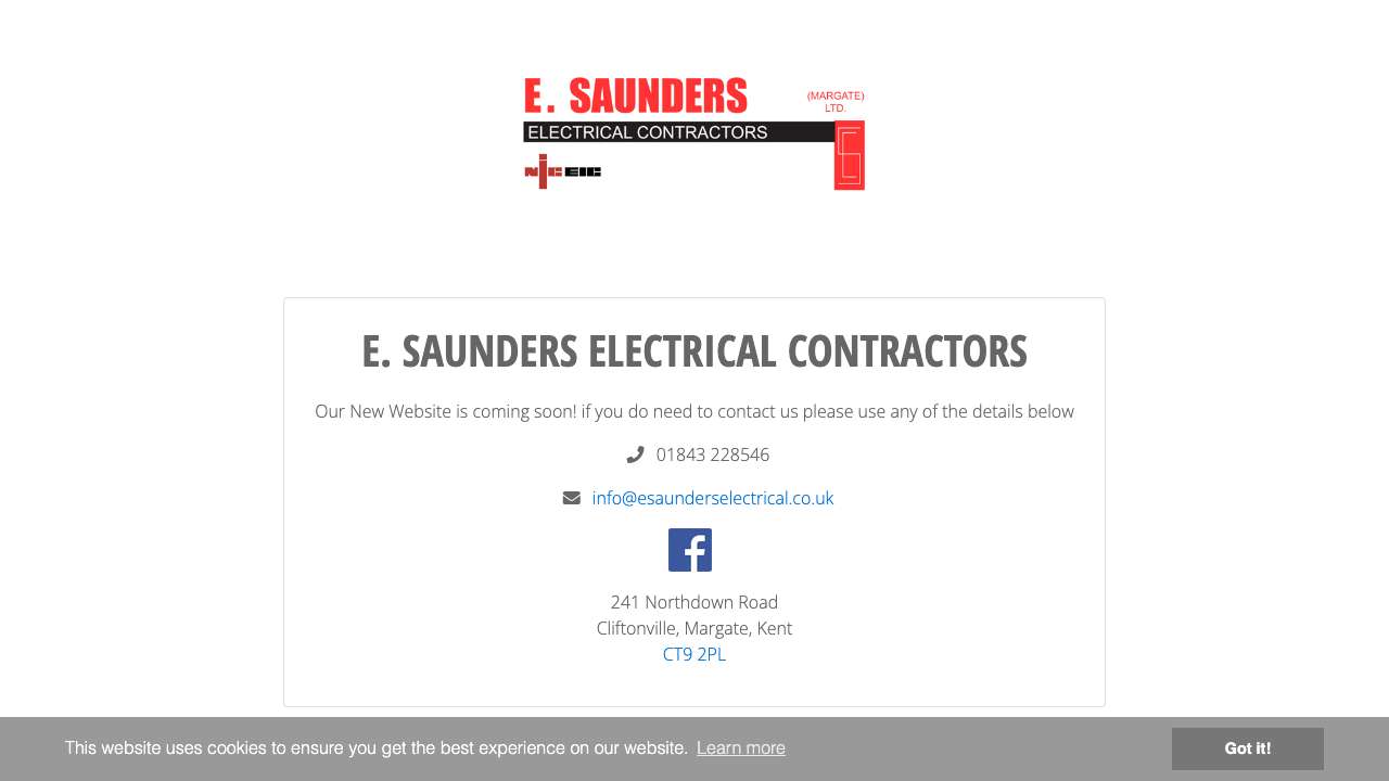 E Saunders (Margate) Ltd