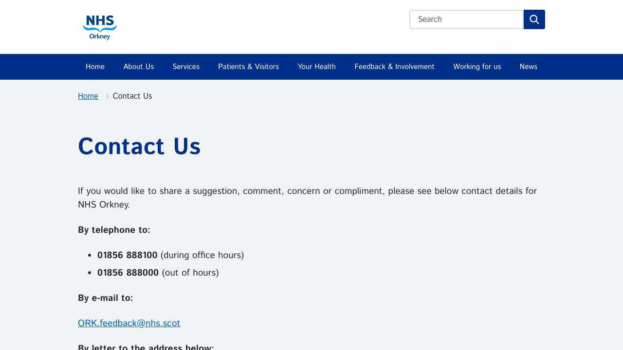 NHS Orkney