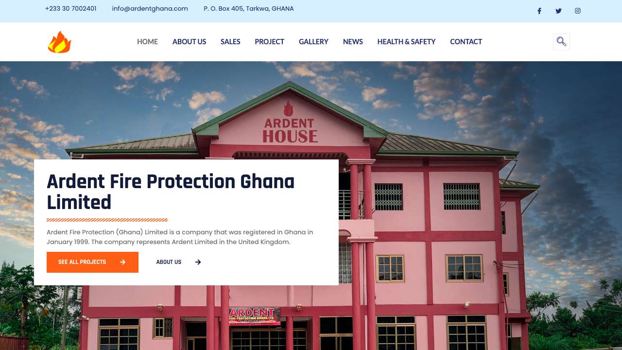 Ardent Fire Protection Ghana ltd