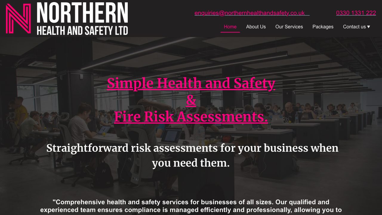 Northern Health and Safety Ltd website